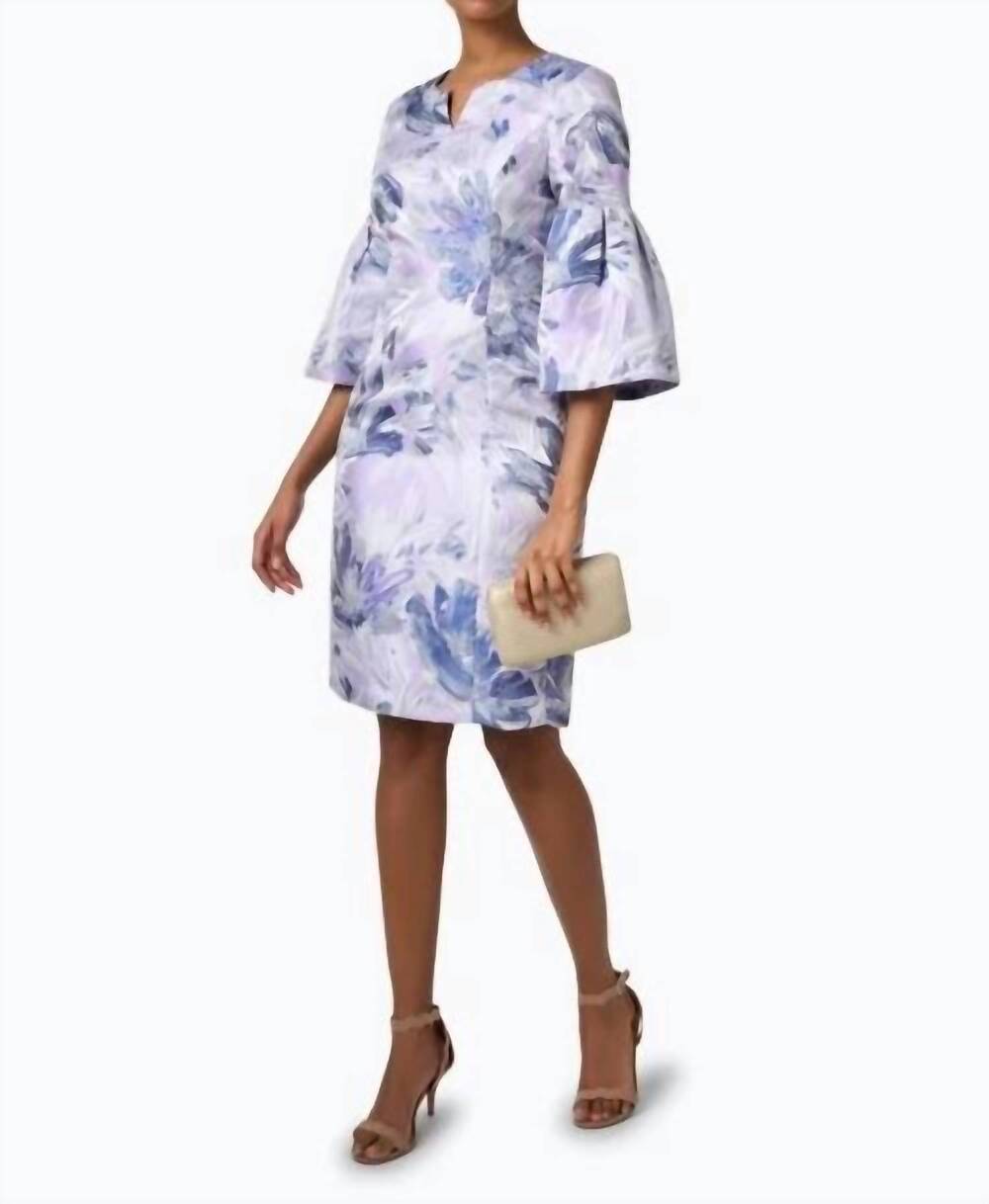 NEW BIGIO COLLECTION bell sleeve dress in lilac